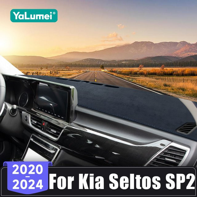 YaLumei Dashboard Abdeckung für Kia Seltos SP2 KX3 (2020-2024) UV-Schutz Armaturenbrettmatte als Sonnenschutz Zubehör - Bild 1