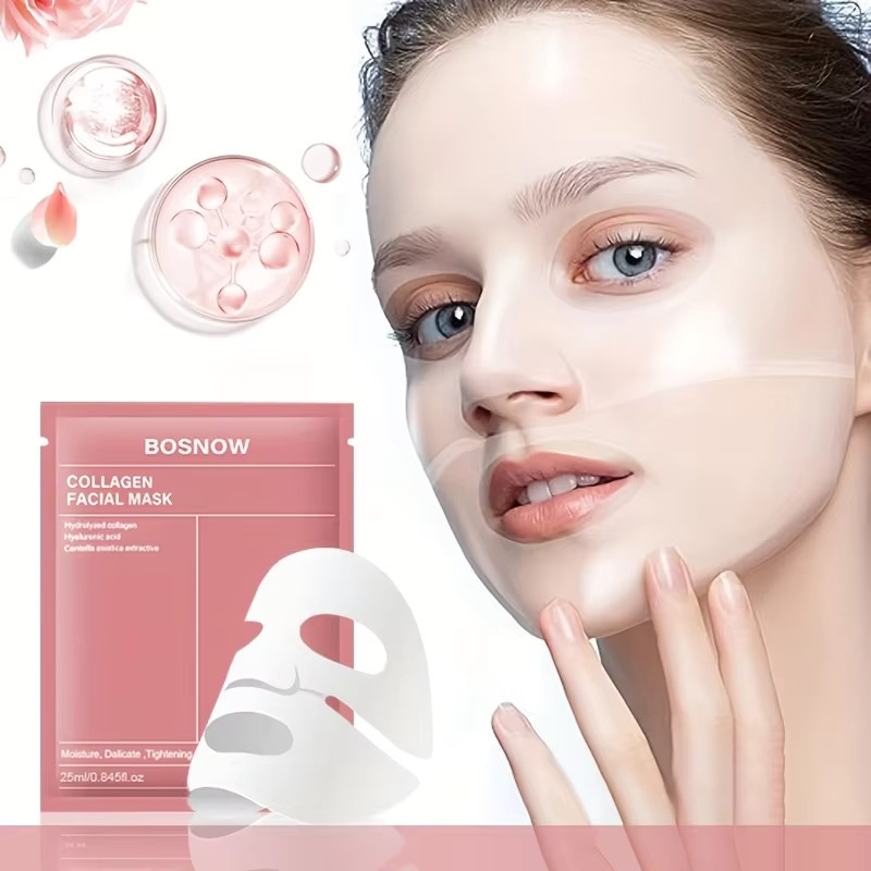 Bosnow Bio-Kollagen-Maske, Gesicht, Trockene Haut, Unisex - Bild 2