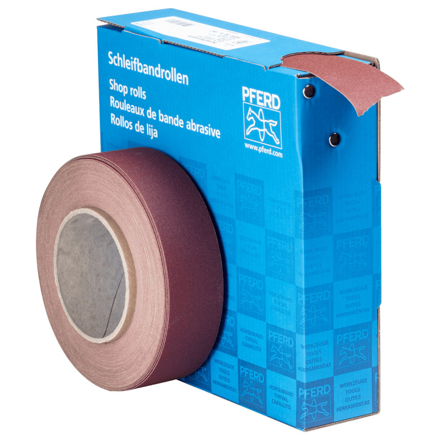 PFERD Schleifpapierrolle Korund Körnung 180 Braun B: 38 mm, L: 25 m - Bild 2