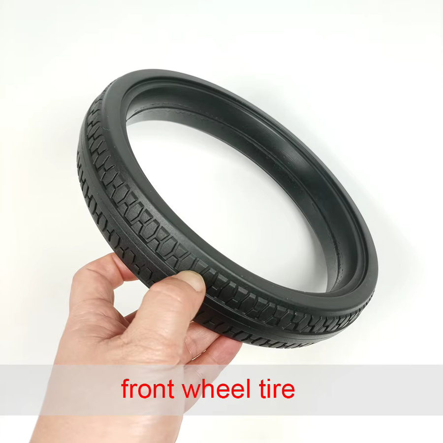 Be Cool Slide Traffic Radreifen vorne oder hinten, PU Tubeless Ersatzreifen in Schwarz für Kinderwagen und Baby Buggy - Bild 3