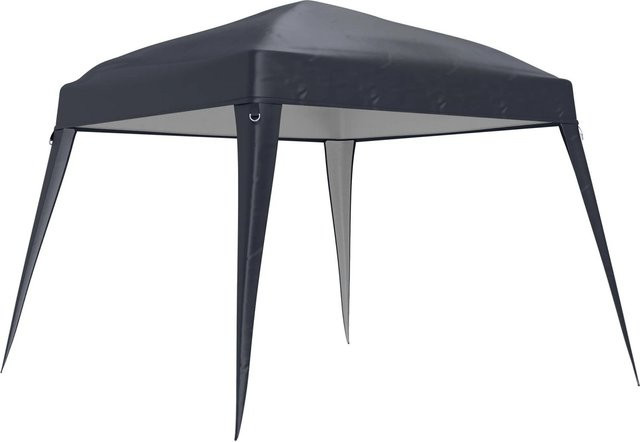 Outsunny Ersatz-Vordach aus Polyester in Dunkelgrau mit UPF 50+, Breite: 300 cm, Länge: 300 cm - Bild 1