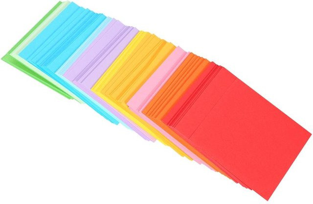 GoolRC Origami Faltpapier Set, 520 Stück bunt und weiß, doppelseitig, Bastelblätter für Kraniche, B/B/H: 7 x 7 cm - Bild 1