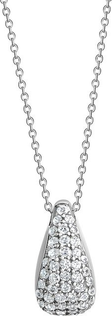Celesta Halskette, 925 Silber, rhodiniert, Zirkonia, Unisex - Bild 1