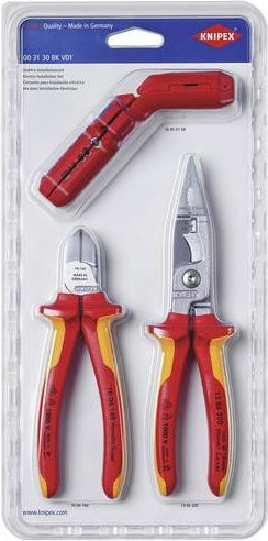 Knipex Elektro-Installationsset 3-teilig in Orange und Rot - Bild 1