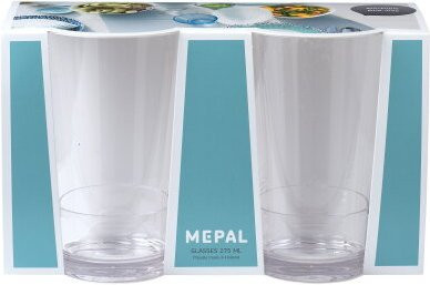 Mepal Flow Kunststoffgläser transparent, 2er Set, 275 ml - Bild 1