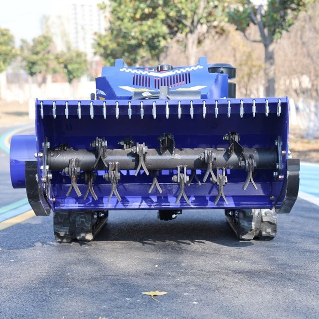 TONGZHONG Ferngesteuerter Zero-Turn-Rasenmäher und Mulcher in Blau mit Benzin- oder Dieselmotor oder Akku - Bild 1
