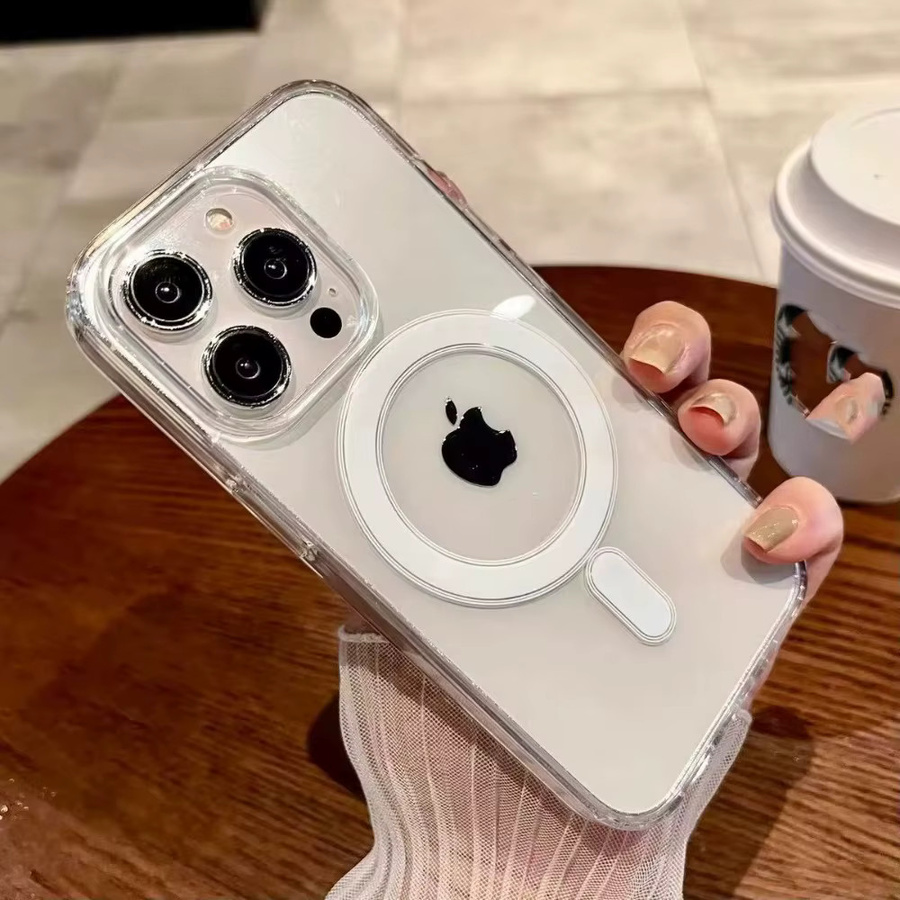 SZMUGUA MagSafe Magnetische Hülle für iPhone 11 bis iPhone 17 Air Pro Max Plus Transparent Stoßfest mit Wireless Charging Unterstützung - Bild 4
