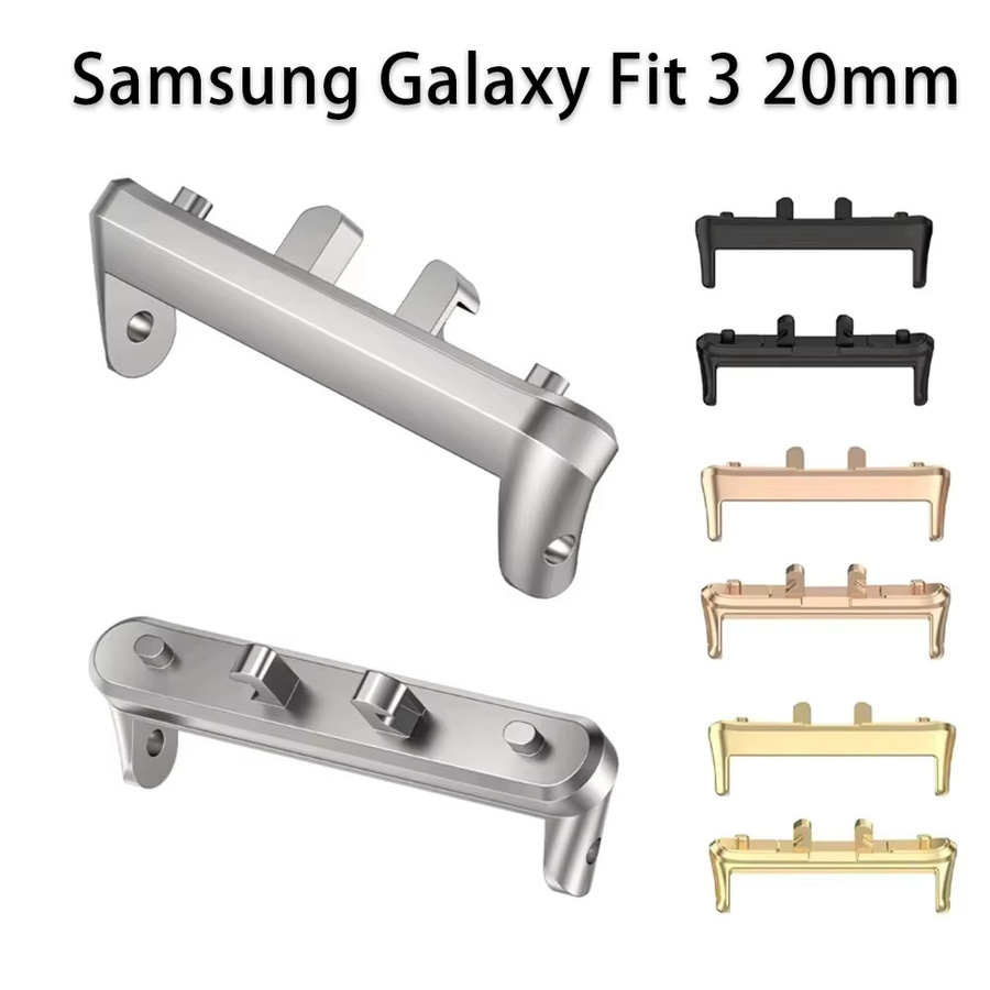 NEY Uhrenarmband-Adapter für Samsung Galaxy Fit 3, Zinklegierung, Silber - Bild 2