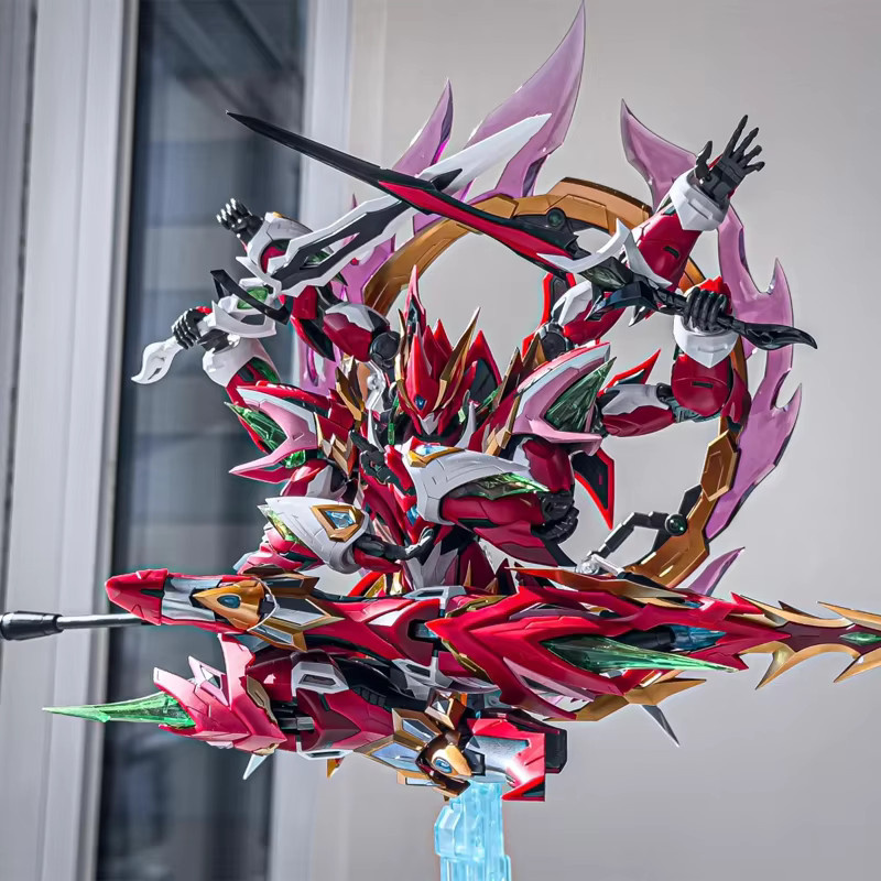 MOTOR NUCLEAR Ne Zha Sechs bewaffnete Lotusbasis, Mecha Modellbausatz, Legierungsrahmen, Actionfigur - Bild 3