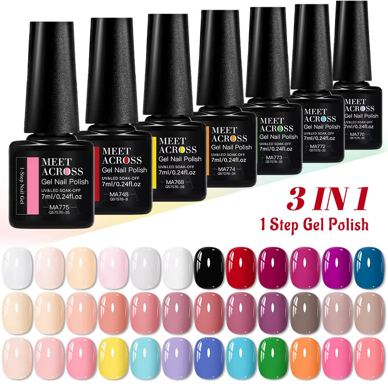 MEET ACROSS 1-Schritt-Gel-Nagellack, Glänzend, Gel - Bild 2