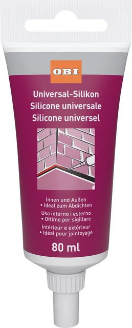 OBI Universal-Silikon Weiß wasserdicht 80 ml - Bild 1