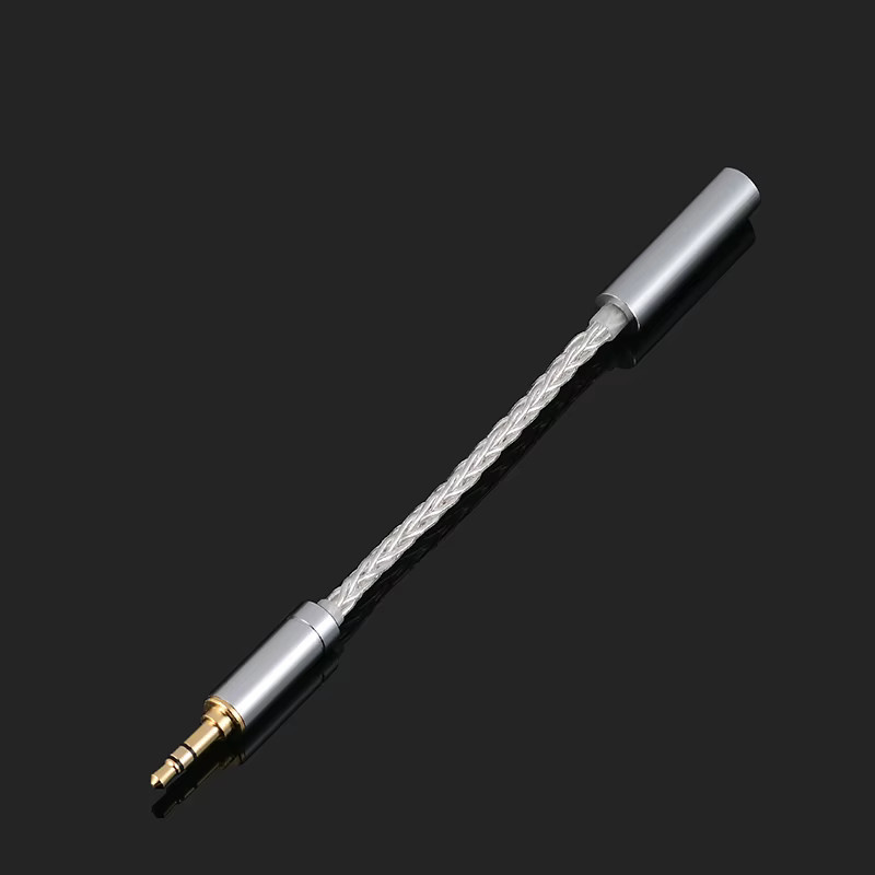 Koceta HiFi-Adapterkabel 4,4mm Stecker auf 3,5mm Buchse in Silber für balancierte Audio-Konnektivität - Bild 2