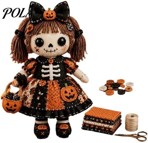 Zoeneed Skelett Hexe Puppen-Bausatz Patchwork-Kit, Mädchen, Fantasy - Bild 1