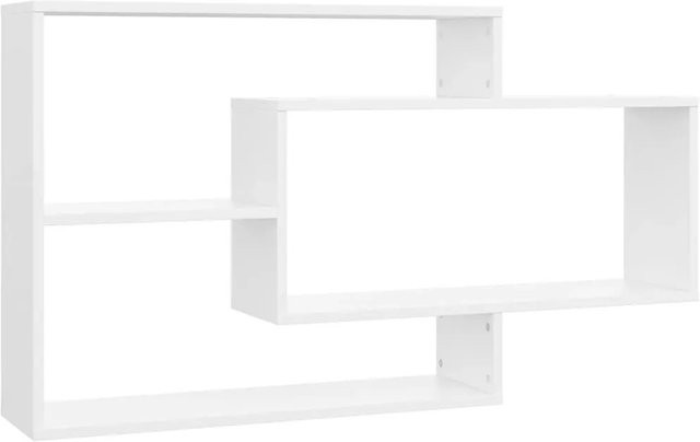 vidaXL Wandregale Weiß aus Holzwerkstoff B: 104 cm, T: 20 cm, H: 58,5 cm - Bild 1