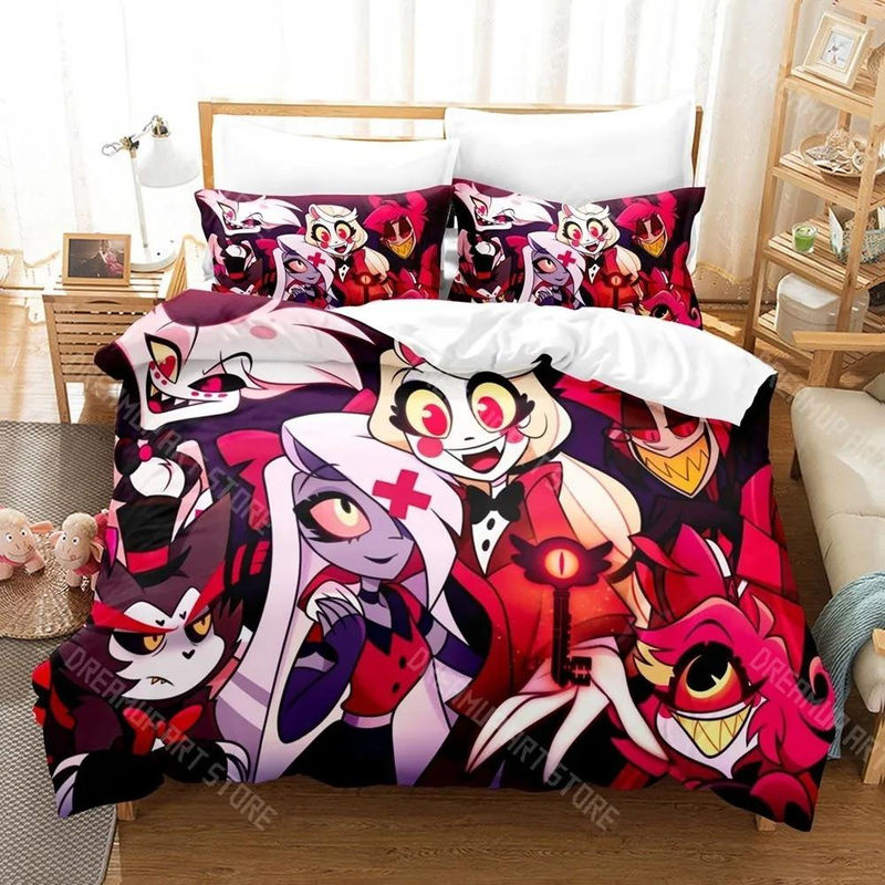 Hazbin Hotel Bettwäsche Set mit Motiv von Lodestar, Mehrfarbig, Material Mikrofaser Polyester, B/H: 240 x 220 cm - Bild 2