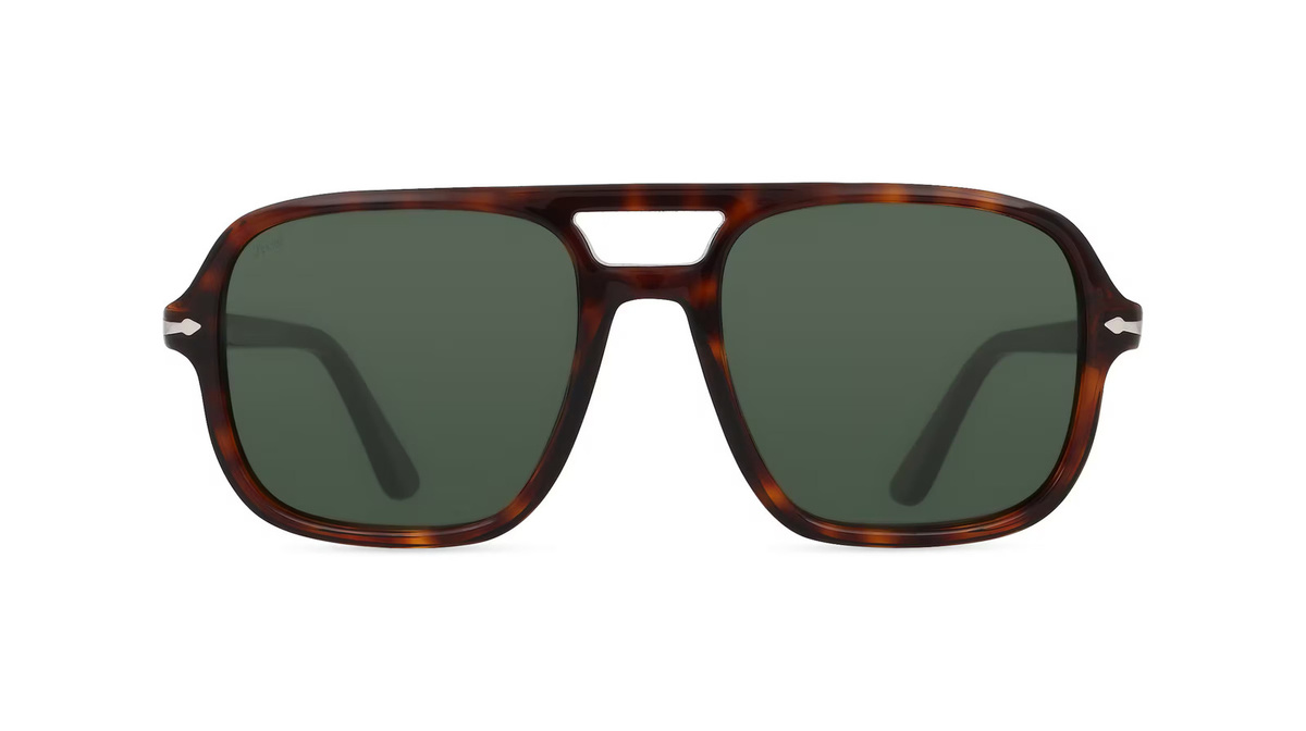 Persol 0PO3328S Sonnenbrille Pilot, Vollrand, Acetat, Herren, braun - Bild 1