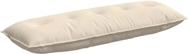 vidaXL Rückenkissen aus Mikrofaserstoff in Beige, B: 140 cm, H: 50 cm - Bild 1