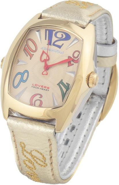 CHRONOTECH Armbanduhr, Quarz, weiß, beige, Unisex - Bild 1