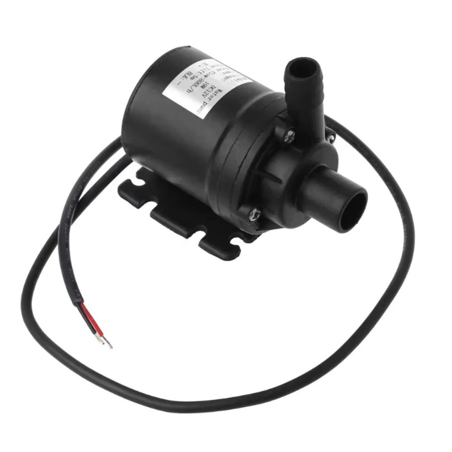 LEENKEA Bürstlose 12V DC Tauchpumpe 20W in Schwarz mit 800L/H Durchfluss und 5m Förderhöhe für Aquarium, Brunnen, Hydroponik und Wasserkühlungssysteme - Bild 2