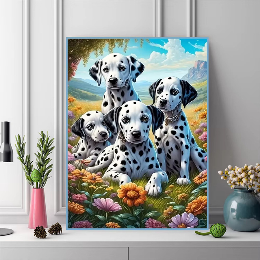 Evershine 5D-Diamantgemälde zum Selbermachen mit floralem Motiv in Mehrfarbig, rund, B/D/H: 30,0 x 20,0 x 20,0 cm - Bild 3