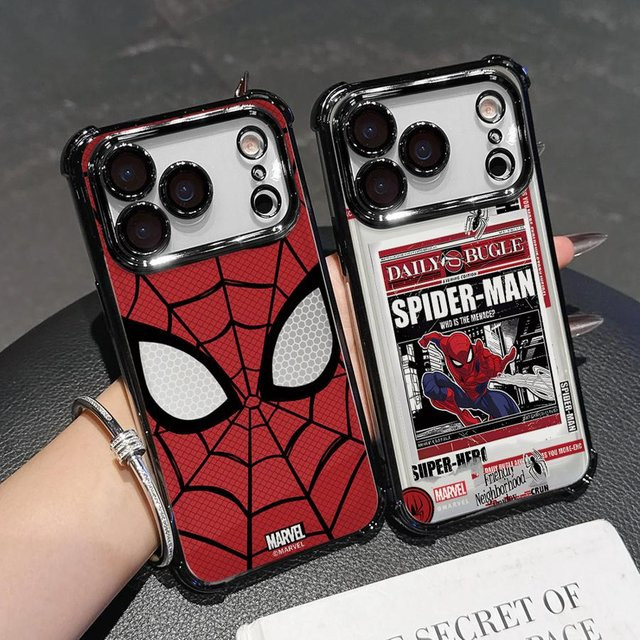 Hasbro Hero Spider-Man Handyhülle mit Airbag-Schutz für Google Pixel 10 9 8 7 Pro XL 5G, stoßfest, Multicolour - Bild 1