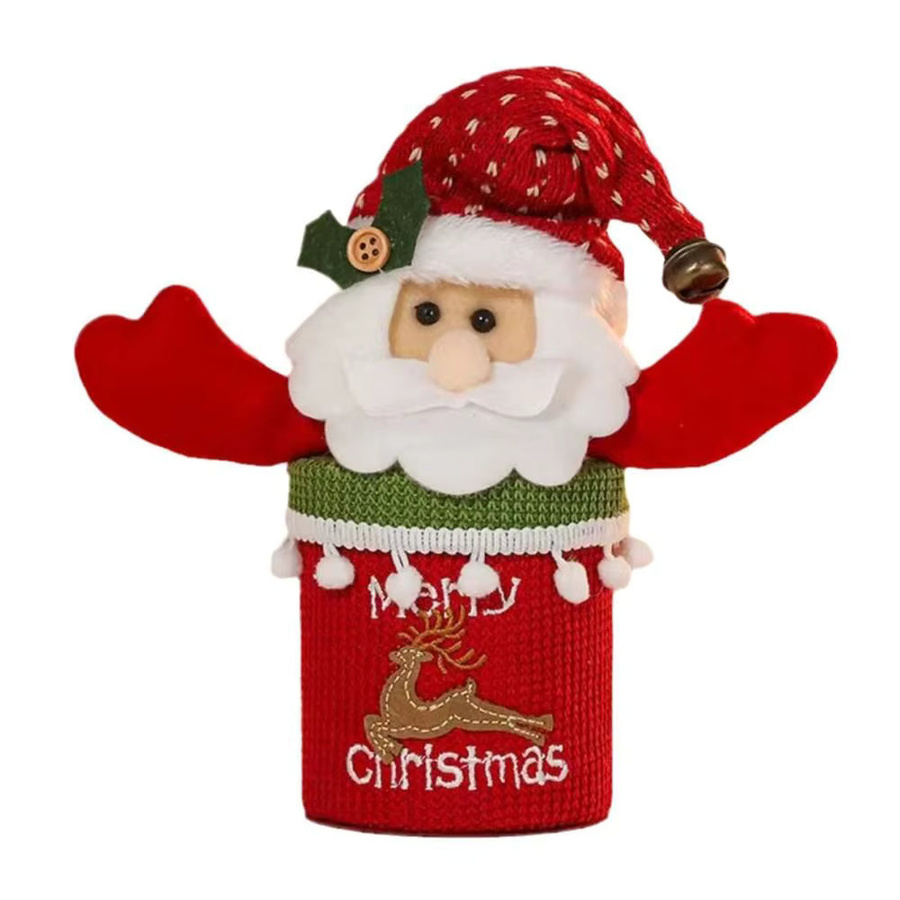 Wiederverwendbare Weihnachtsgeschenkboxen mit Weihnachtsmann-Motiv als DIY Weihnachtsbaum Dekoration und Süßigkeitentüten in Mehrfarbig - Bild 2