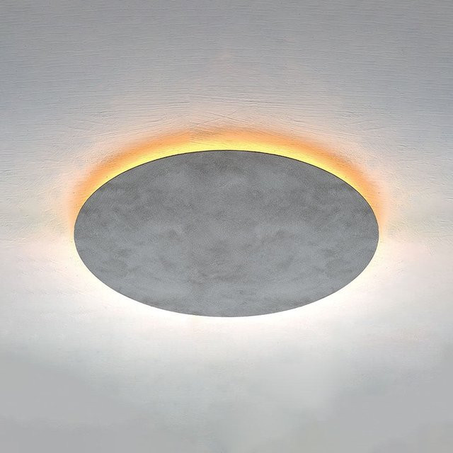 Escale Blade 59 LED-Deckenleuchte in Betonoptik mit Gold und Grau, Durchmesser: 59 cm - Bild 1