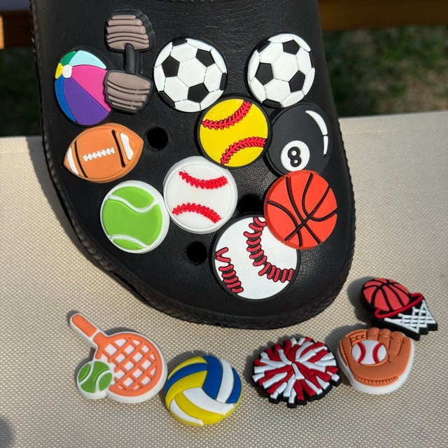 Happye&TiTi Charms, Fußball Basketball Tennis, Kinder, PVC - Bild 1