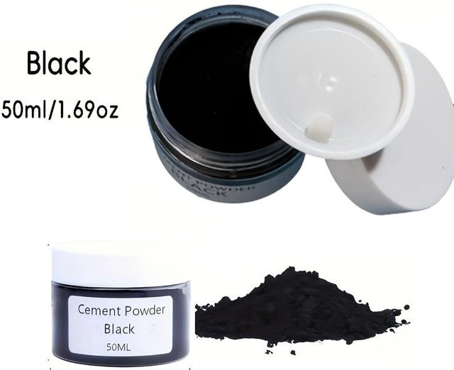 DIY Betonpigmentpulver von chenxiaogang in Schwarz als wasserbasierter Farbstoff für Gips, Epoxidharz und Schmuckherstellung - Bild 1