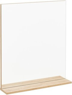 Fackelmann Spiegelelement FINN mit Ablage in Asteiche Optik und Grau, B/H/T: 59,8 x 69,2 x 13,5 cm - Bild 1