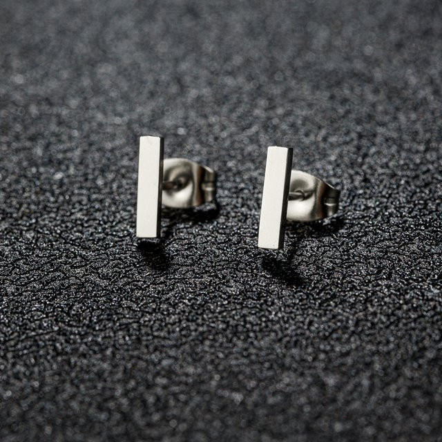 SMJEL Ohrstecker, quadratische Stab-Ohrstecker, Damen - Bild 1