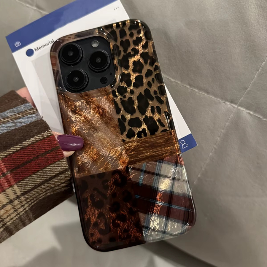 Luxuriöse Handyhülle mit Leopardenmuster und Feder-Textur für Samsung Galaxy S26 S25 S24 S23 S22 S21 FE Ultra Plus 4G 5G - Bild 4