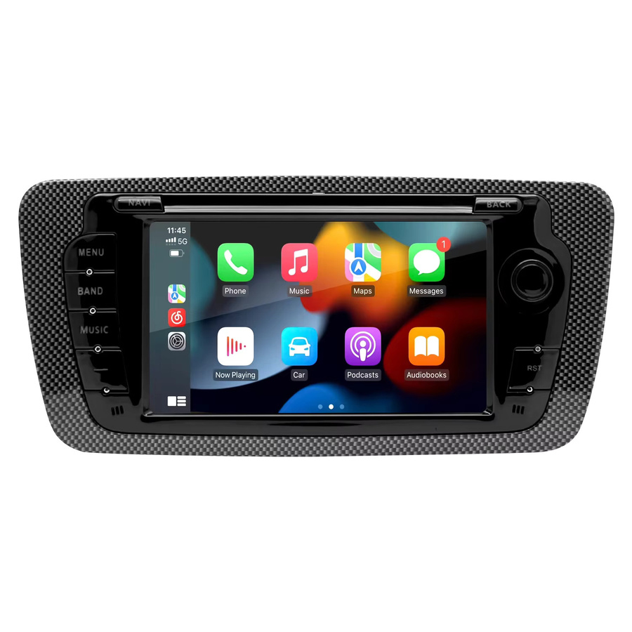 AKAMATE 7 Zoll Auto Radio für Seat Ibiza 2009-2013 mit Bluetooth, CarPlay, Android Auto, GPS, WIFI und FM RDS in Schwarz - Bild 7