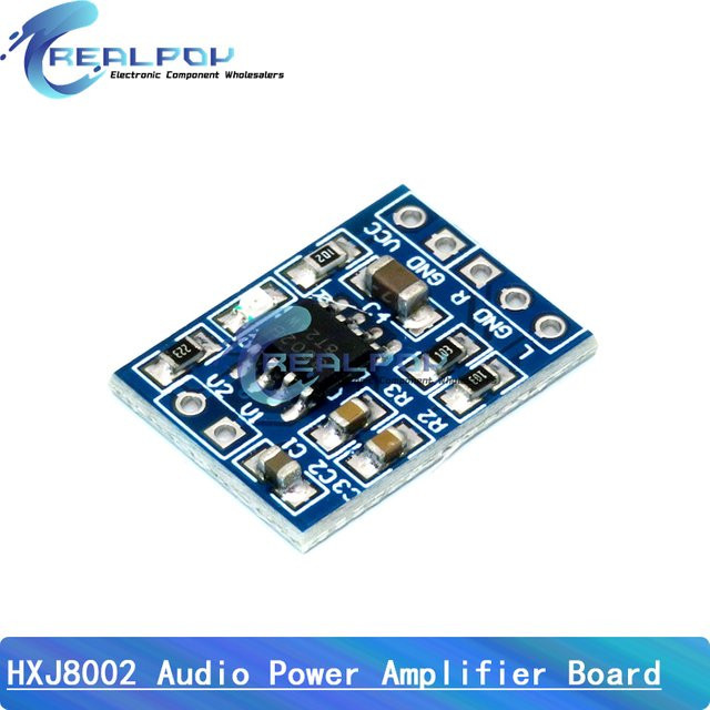 REALPOY Mini HXJ8002 Audio-Leistungsverstärker-Board Mono-Kanal 3 W Blau - Bild 1