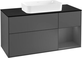 V&B Waschtischunterschrank Finion in Anthrazit, Breite: 120 cm, Tiefe: 50,1 cm, Höhe: 50,1 cm - Bild 1