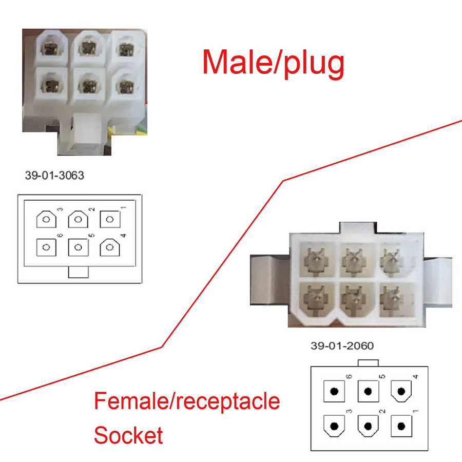 Molex MDB-Kabelbaum Split-Kabel in Y-Form als Verlängerung von MDB-Buchse zu Stecker für MDB-Box und Verkaufsautomaten, Farbe: Weiß - Bild 3
