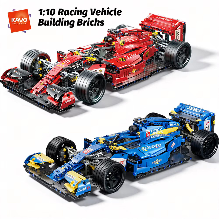 KAVOWORLD Rennwagen, Baustein-Set, 1:10, Rot/Blau, ab 14 Jahren - Bild 4