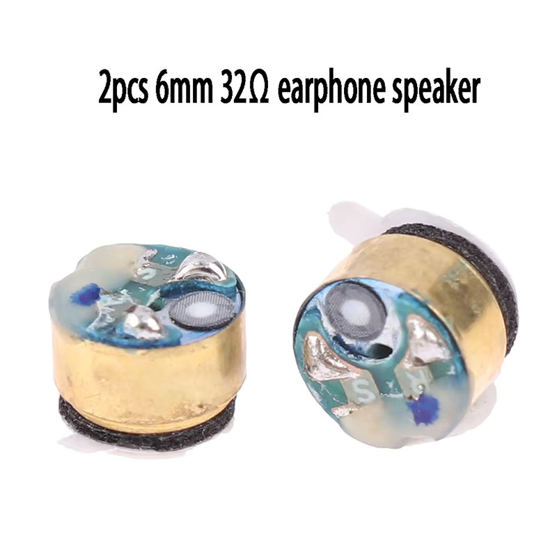 SDJZT 2 Stück Ersatz-Lautsprechereinheiten für Bluetooth-Kopfhörer mit starkem Bass, 6 mm - Bild 2