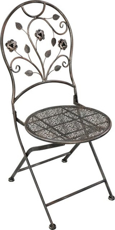 Garden Pleasure Klappstuhl Pinatubo 2er Set Bronze Metall pulverbeschichtet B/T/H: 40 x 40 x 94 cm