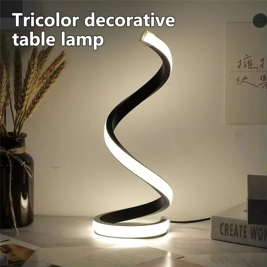 GGBEE LED Nachtlicht Spirale dimmbar mit 3 Farben für Schreibtisch und Nachttisch via USB - Bild 1
