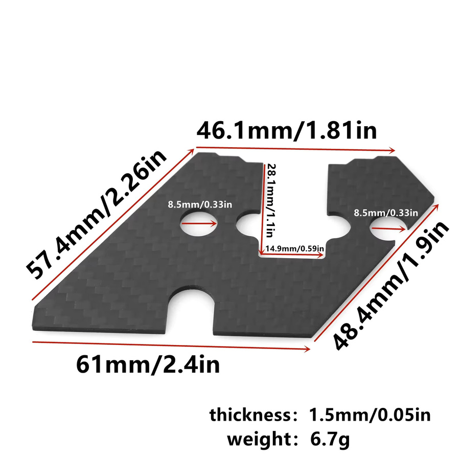 Tamiya Carbon Lenkung Anti-Sand Abdeckung, Zubehör, Schwarz - Bild 2
