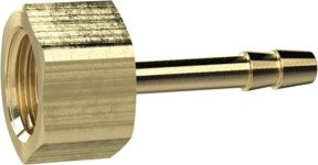 Riegler Aufschraubschlauchtülle aus Messing in Gold, G 3/4, für Schlauch LW 25 mm, SW 32 - Bild 1