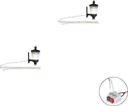 Woodland Scenics H0 Eingangsleuchte einfach WJP5655 2er-Set