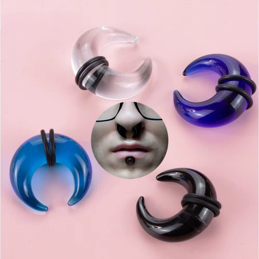 BGjingshuai Septum-Extruder Glas, konisch, C-förmig, Bunt - Bild 2