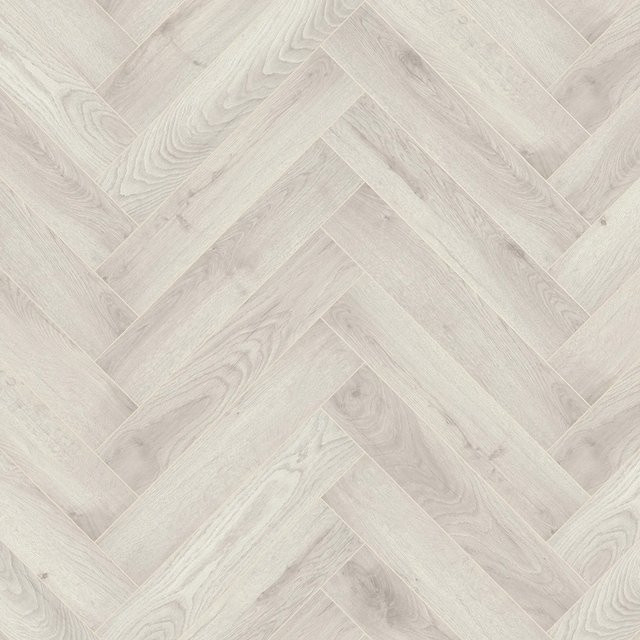 Kronoflooring Herringbone Laminat Chantilly Oak 8 mm Beige wasserfest - Bild 1