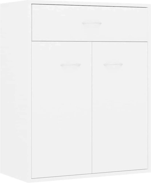 vidaXL Sideboard Weiß aus Holzwerkstoff B/T/H: 60 x 30 x 75 cm - Bild 1