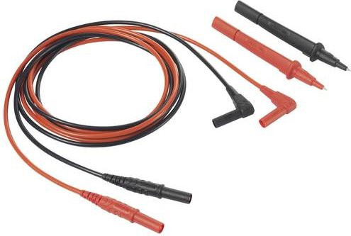 Voltcraft VC801 Messleitung mit 4mm Prüfspitzen, 1.5m Länge, Schwarz-Rot - Bild 1