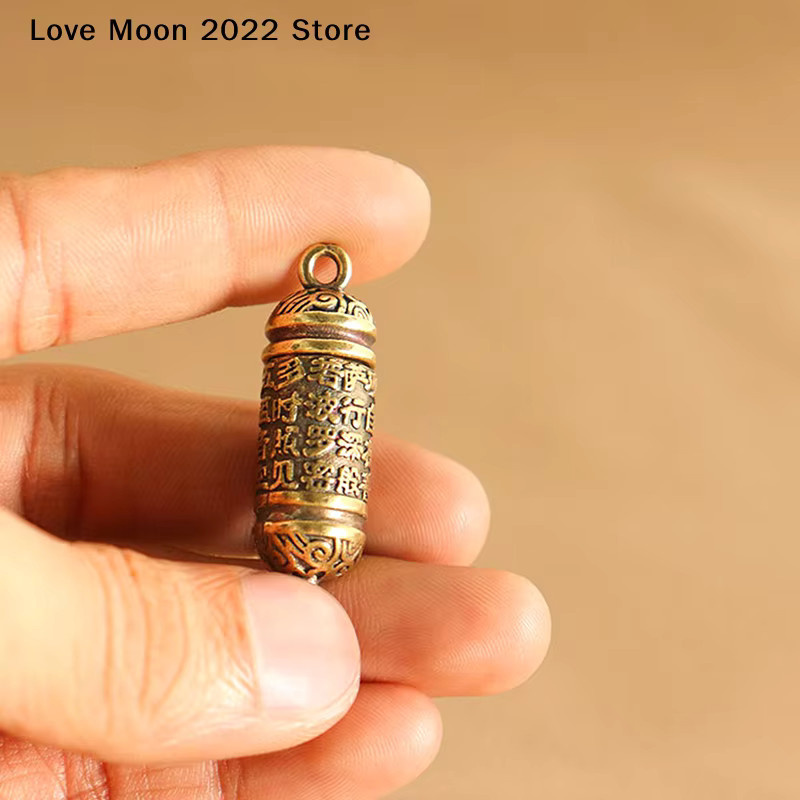 JCSYFAC Anhänger Messing, Buddha Flasche, Gold, Vintage, Unisex - Bild 3