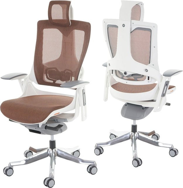 Ergonomischer Bürostuhl MERRYFAIR Adelaide in Orange mit Netzbespannung und Polsterung - Bild 1