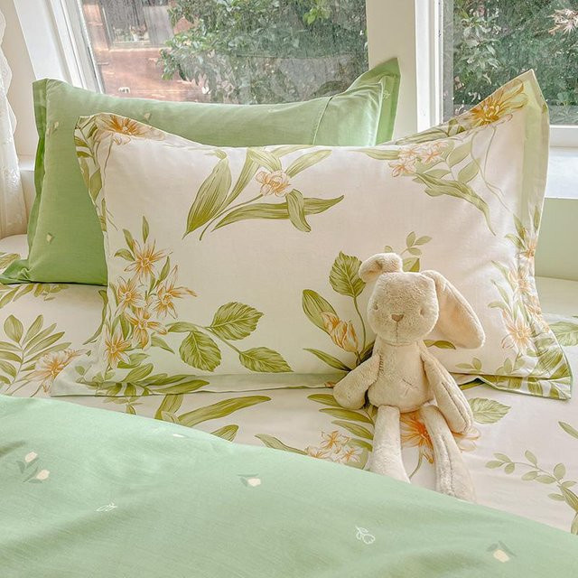 Yiran Furniture Kissenbezug aus 100% Baumwolle mit Floral-Print, Multicolour, B/H: 48 x 74 cm - Bild 1